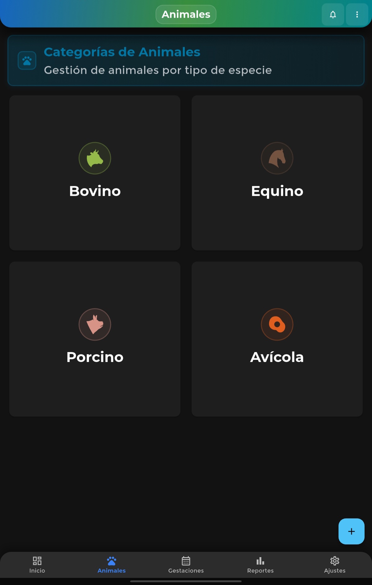 Gestión de Animales